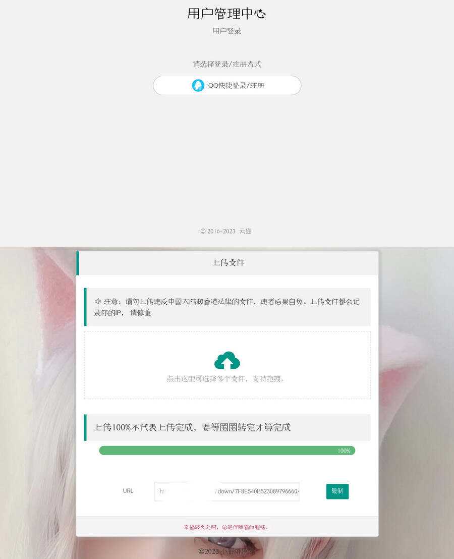 带后台的简洁网盘源码小猫咪网盘V1.3 - 项目资源网 - 项目资源网